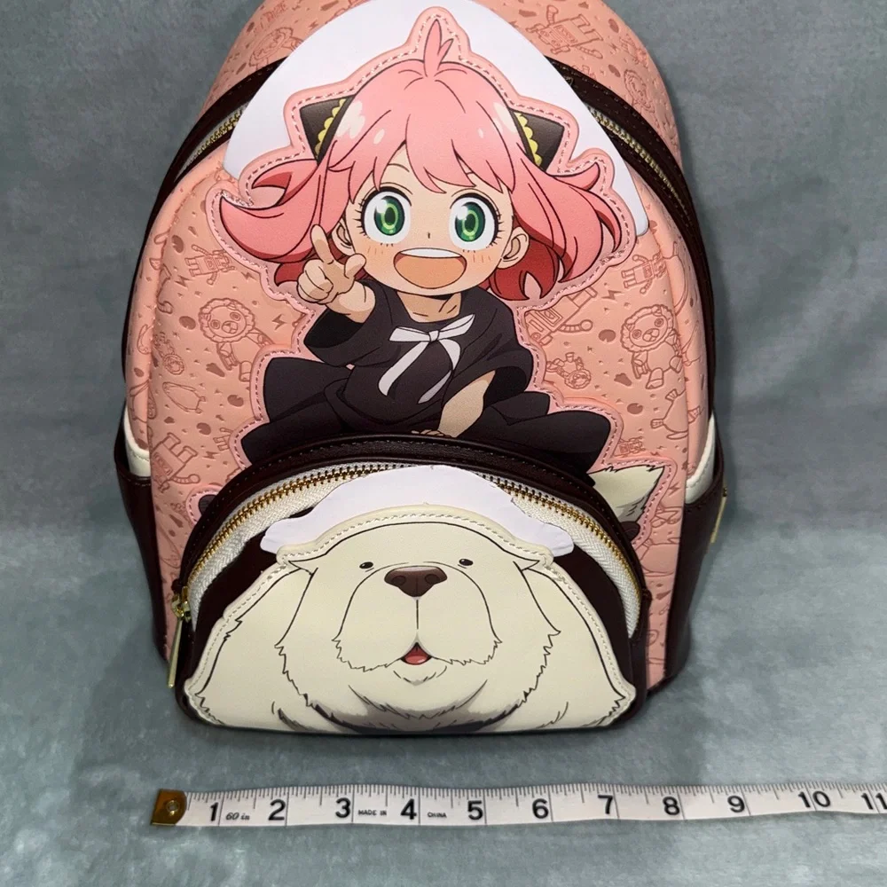 Loungefly Pink and Brown Anime Character Backpack
